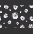 seamless polka dot pattern hand painted grunge vector image