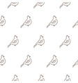 simple line style birds seamless pattern vector image vector image