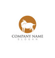goat logo template icon vector image vector image