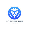 lion head logo design ready to use vector image