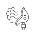 mechanical ventilation thin line icon vector image