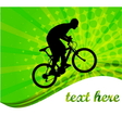 bicyclist -abstract background vector image vector image