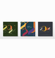 new year set 2024 colorful with hand made numbers vector image