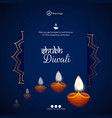 banner design of shubh diwali vector image