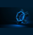 abstract technology object with glow effect vector image
