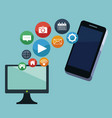 mobile smartphones app vector image