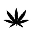 cannabis leaf simple contour silhouette suitable vector image