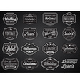 set of vintage retro styled premium design labels vector image