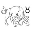 taurus zodiac horoscope astrology sign vector image vector image