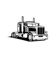 tow truck trailer vector image