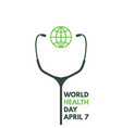 world health day vector image