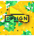abstract 3d geometrical triangular textured vector image vector image