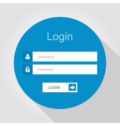 Login interface - username and password Royalty Free Vector
