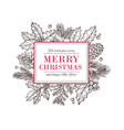 christmas card happy new year background vector image vector image