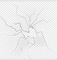 broken glas isolated on transparent background vector image