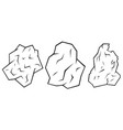 crumpled paper vector image vector image