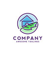 green house logo vector image