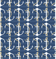 seamless pattern with anchors vector image vector image