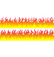 fire flame frame borders vector image