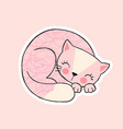 cute cat icon vector image vector image