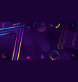 abstract geometric ultraviolet background modern vector image vector image