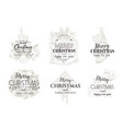 merry christmas and happy new year cards vector image