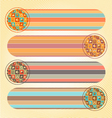 social networking banners with spheres vector image vector image