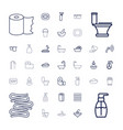 37 bath icons vector image vector image