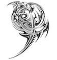 polynesian style tribal art tattoo vector image