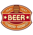 beer label design vector image vector image