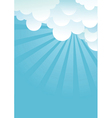 blue sky with beautiful clouds image vector image