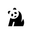 panda logo vector image vector image