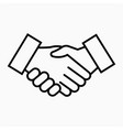 shake hand icon vector image