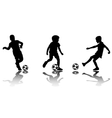 soccer kids vector image