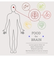 food for brains vector image