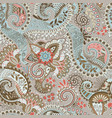 seamless pattern with big decorative vector image vector image