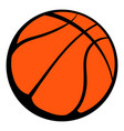 basketball ball icon cartoon vector image