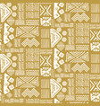 hand drawn abstract ethnic tribal seamless pattern vector image vector image