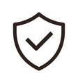 insurance line icon vector image