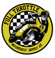 vintage motorcycle badge vector image