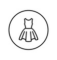 dress icon editable thin line vector image vector image