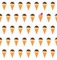 ice cream cone seamless pattern vector image vector image