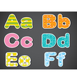 letters of the alphabet vector image