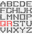 qr code font vector image vector image