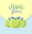 retro apple jam label vector image