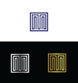 letter m logo vector image