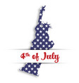 statue of liberty paper cutting in card pocket vector image