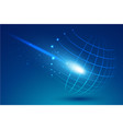 technological point and curve constructed vector image
