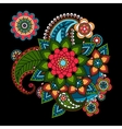 paisley floral design element vector image