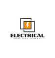 Electrical logo design Royalty Free Vector Image